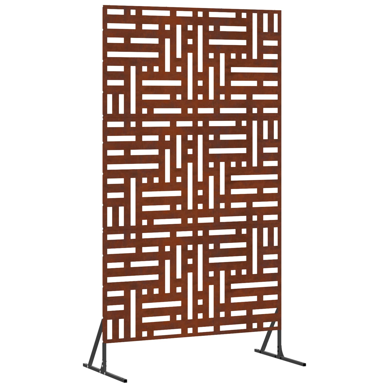 Avskärmningsskärm 100 x 50 x 180 cm Väderbeständig stål Rostig
