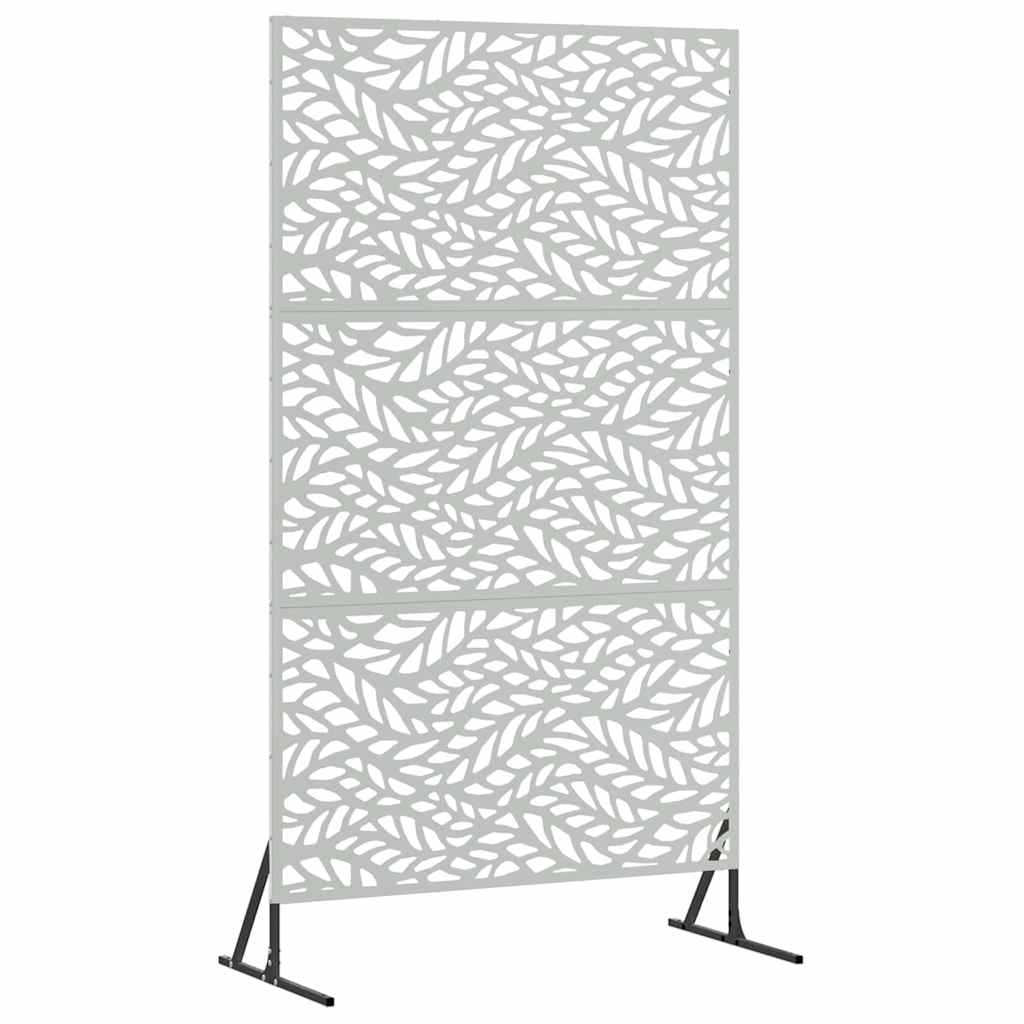 Avskärmningsskärm 100 x 50 x 180 cm Galvaniserat stål Silver