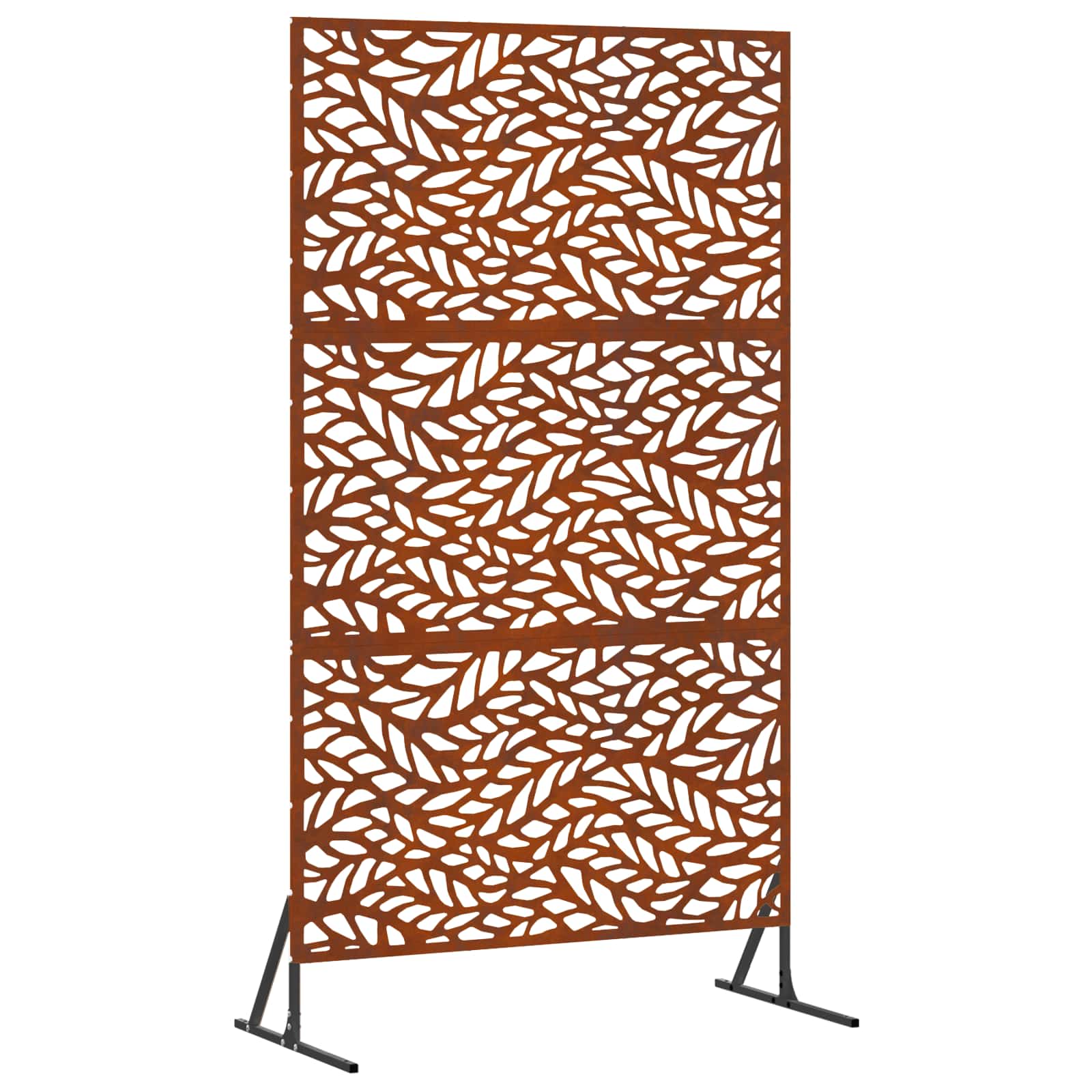 Avskärmningsskärm 100 x 50 x 180 cm Väderbeständig stål Rostig