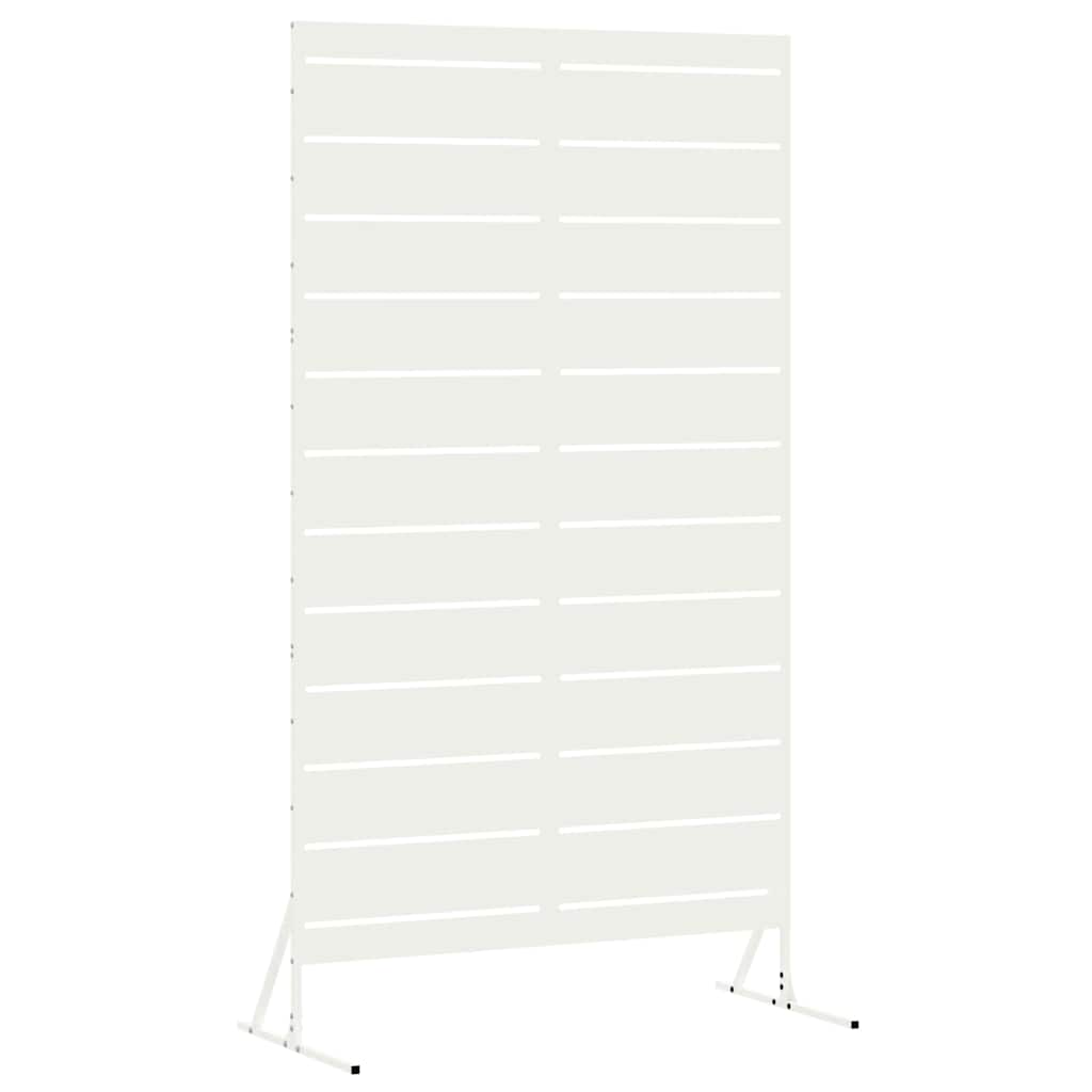 Avskärmningsskärm 100 x 50 x 180 cm Stål Vit