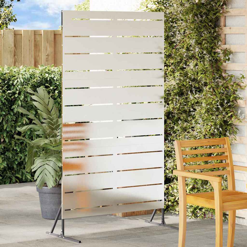 Avskärmningsskärm 100 x 50 x 180 cm Rostfritt stål Silver