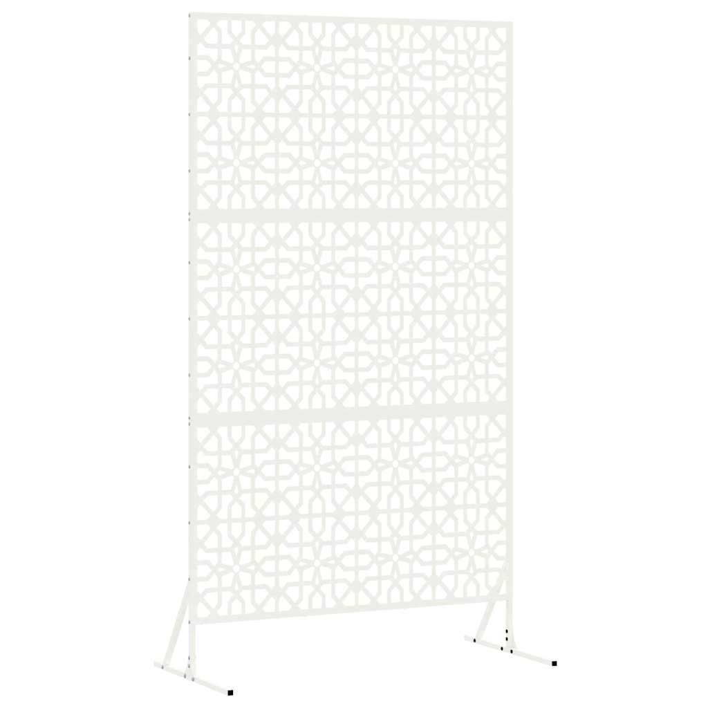 Avskärmningsskärm 100 x 50 x 180 cm Stål Vit