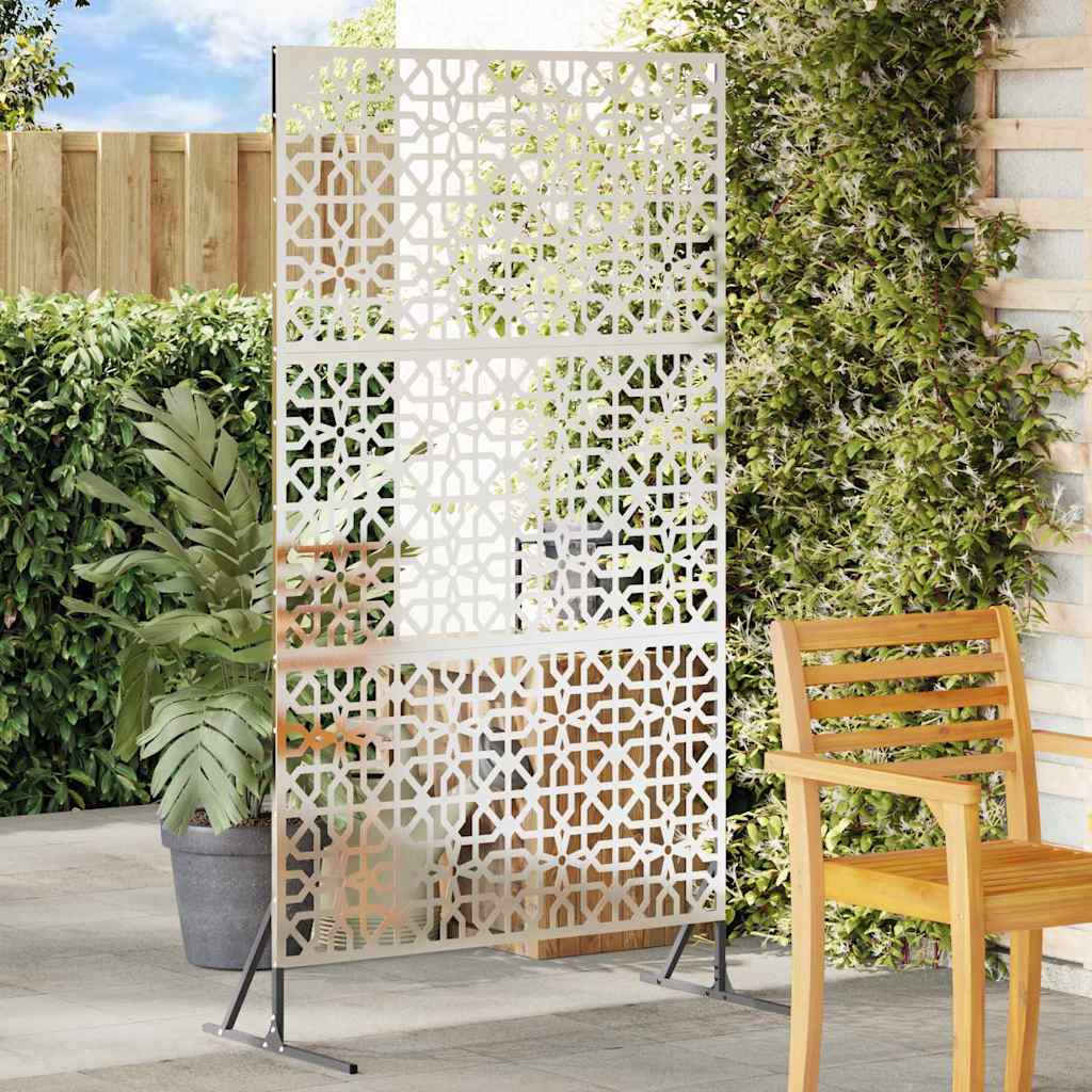 Avskärmningsskärm 100 x 50 x 180 cm Rostfritt stål Silver
