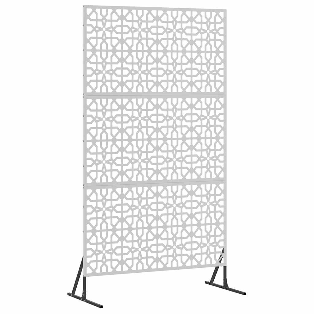 Avskärmningsskärm 100 x 50 x 180 cm Galvaniserat stål Silver