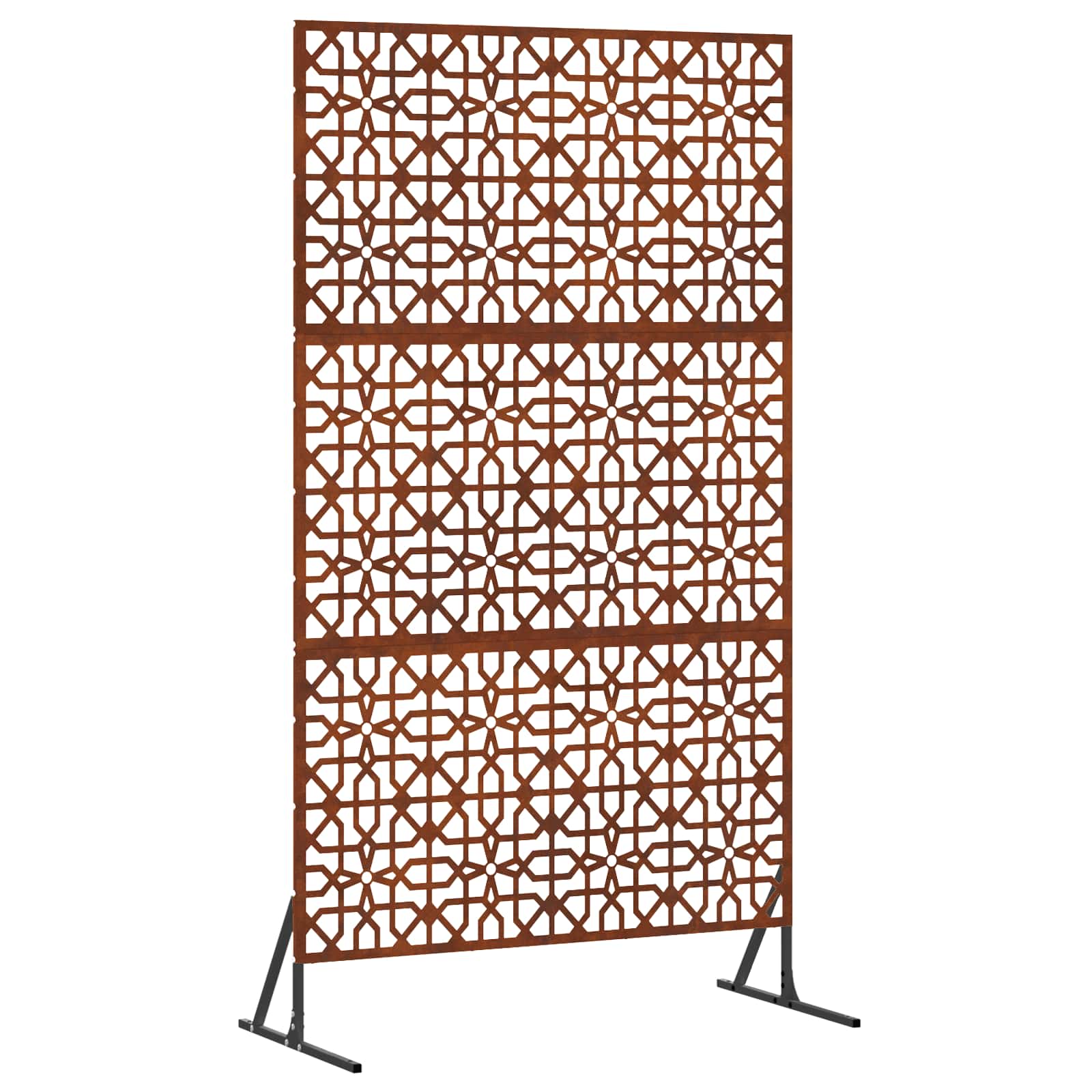 Avskärmningsskärm 100 x 50 x 180 cm Väderbeständig stål Rostig