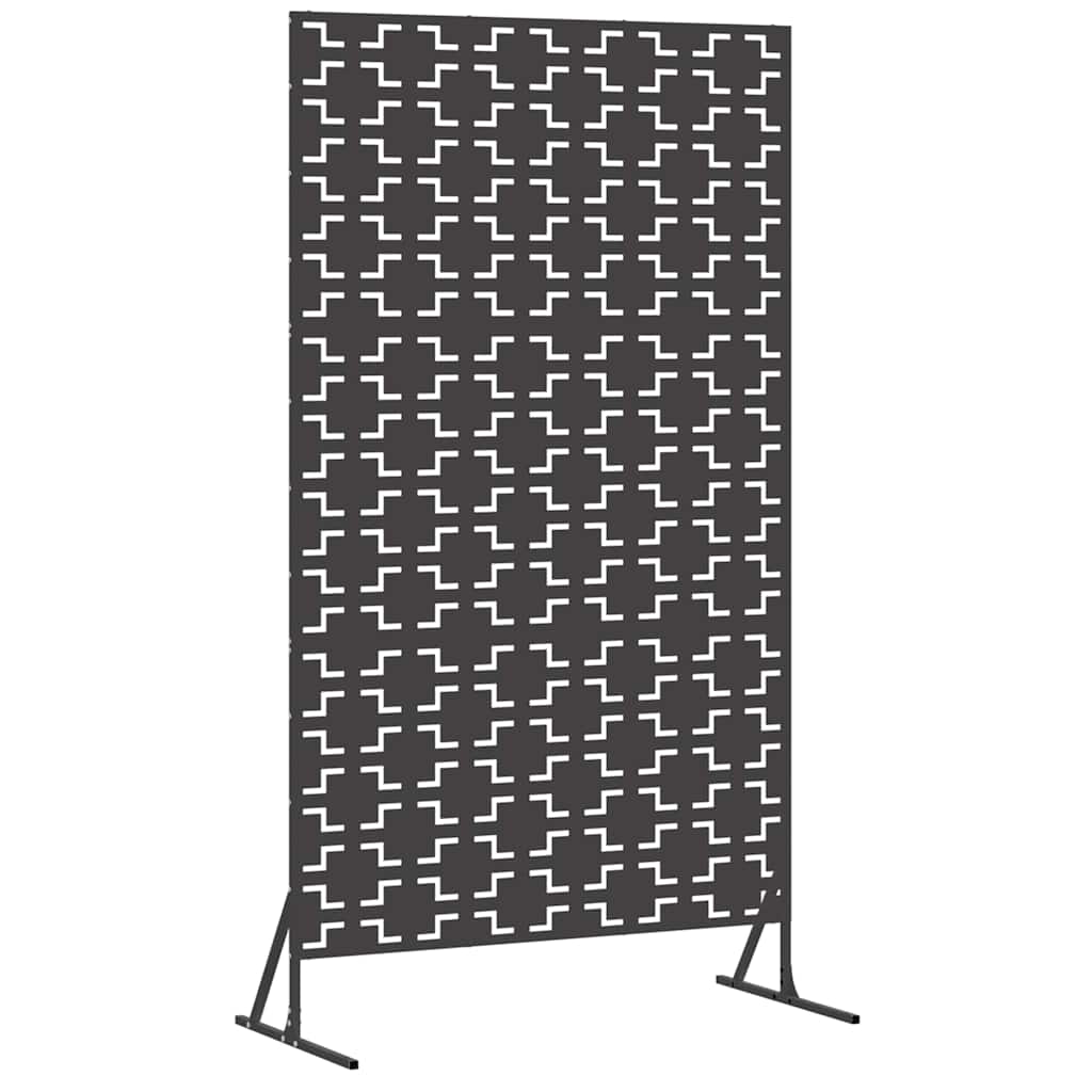 Avskärmningsskärm 100 x 50 x 180 cm Stål Svart