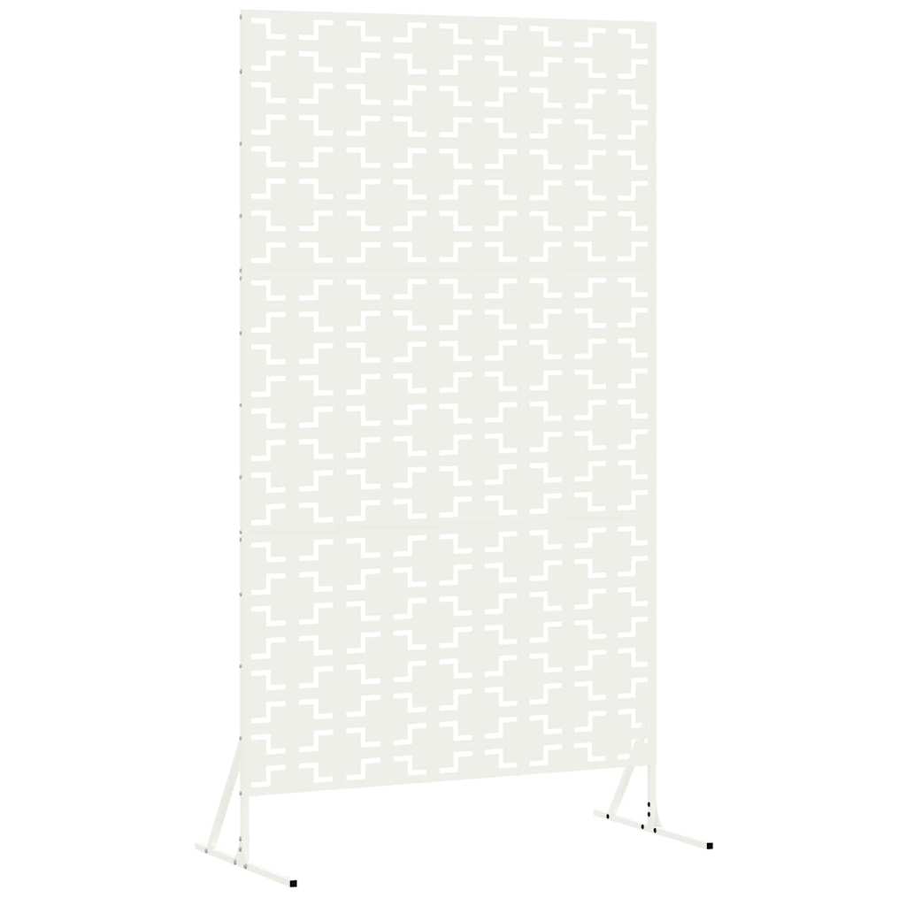 Avskärmningsskärm 100 x 50 x 180 cm Stål Vit