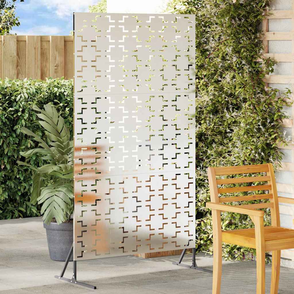 Avskärmningsskärm 100 x 50 x 180 cm Rostfritt stål Silver