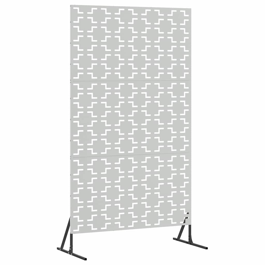 Avskärmningsskärm 100 x 50 x 180 cm Galvaniserat stål Silver