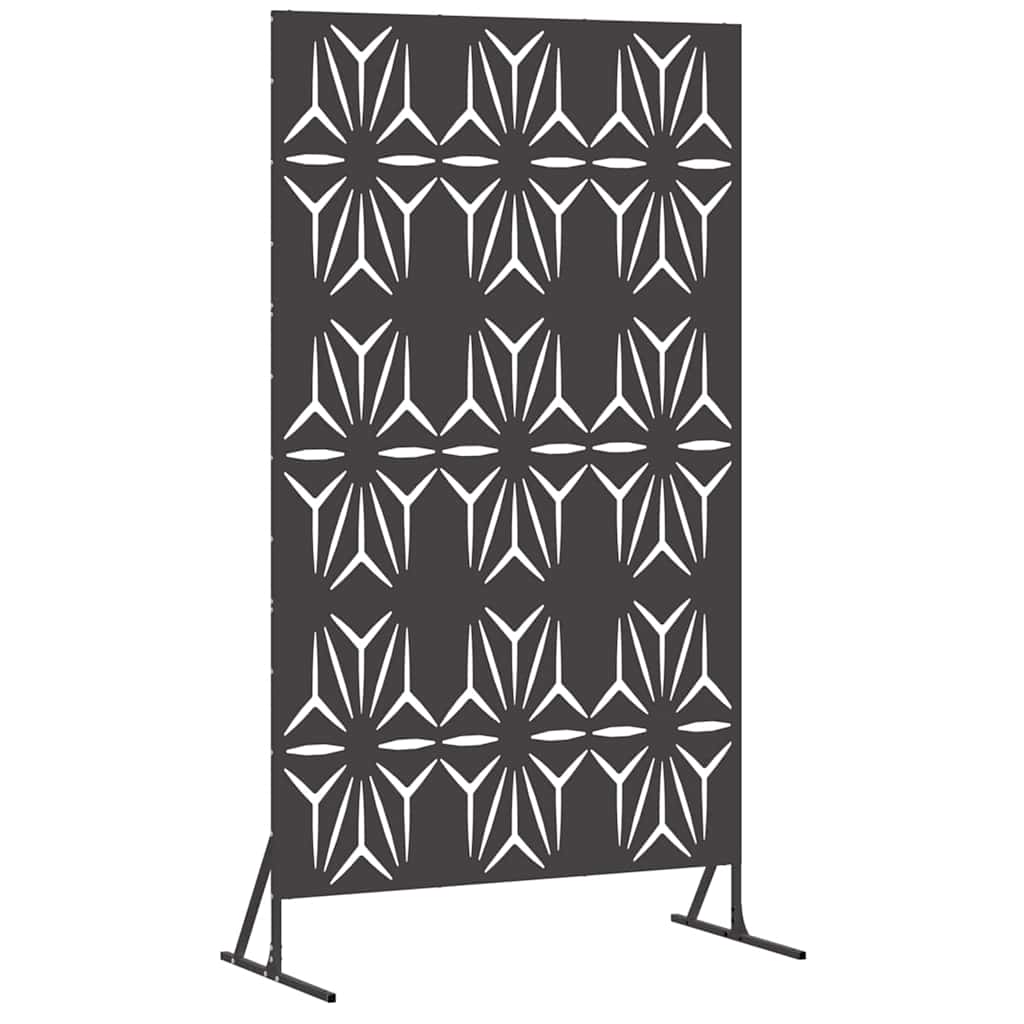 Avskärmningsskärm 100 x 50 x 180 cm Stål Svart