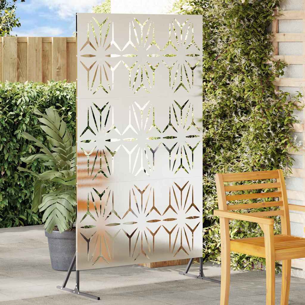 Avskärmningsskärm 100 x 50 x 180 cm Rostfritt stål Silver