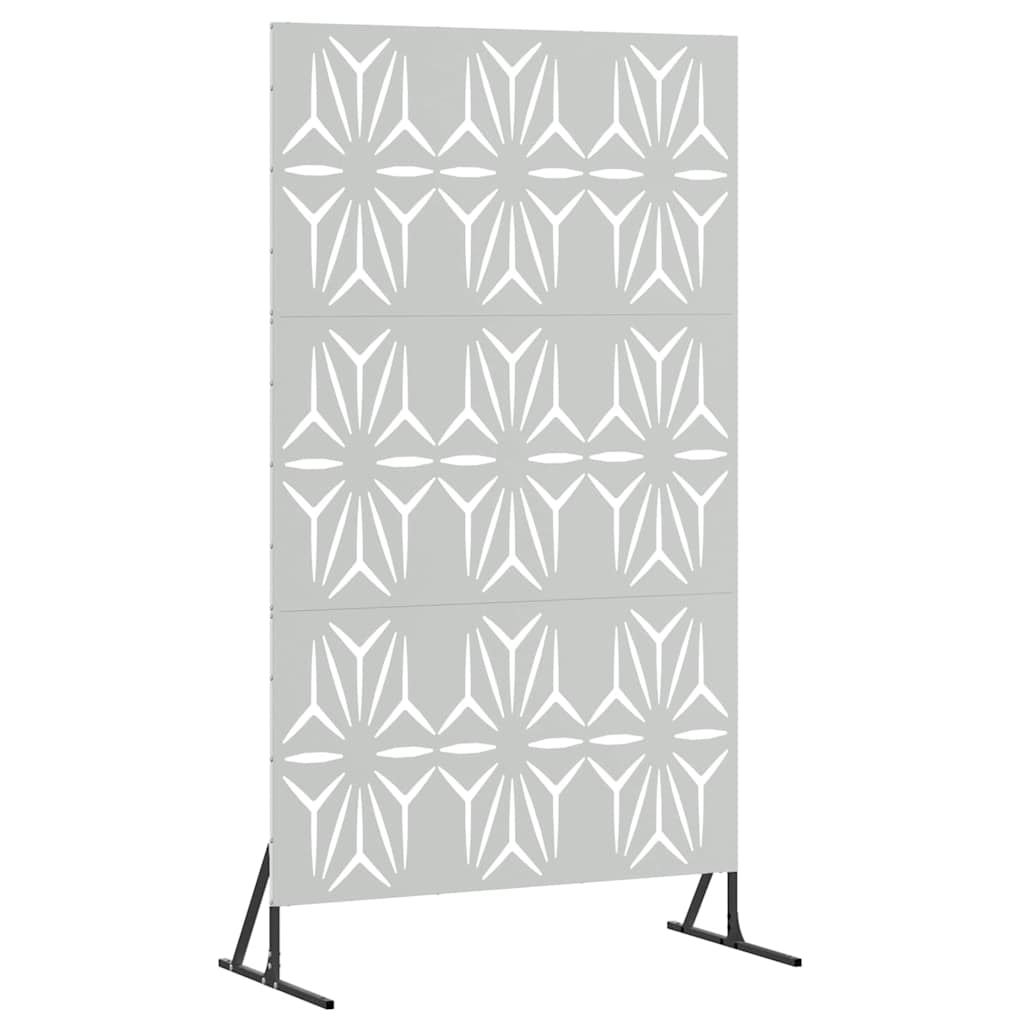 Avskärmningsskärm 100 x 50 x 180 cm Galvaniserat stål Silver