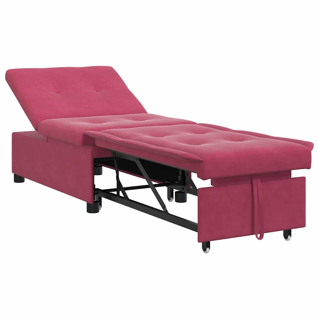 Soffsäng Vinröd 194 x 67 x 82 cm Sammet
