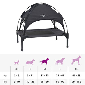 Hundsäng Svart m Stål