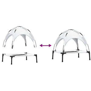 Hundsäng Silvergrå s Stål