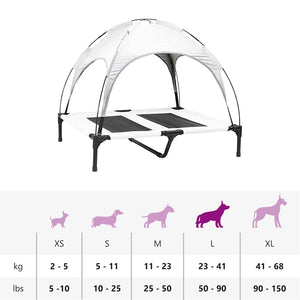 Hundsäng Silvergrå l Stål