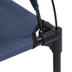 Hundsäng Marinblå m Stål