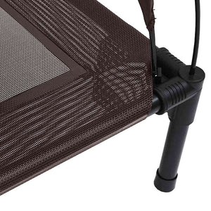 Hundsäng Brun xl Stål