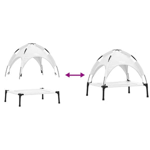 Hundsäng Silvergrå s Stål