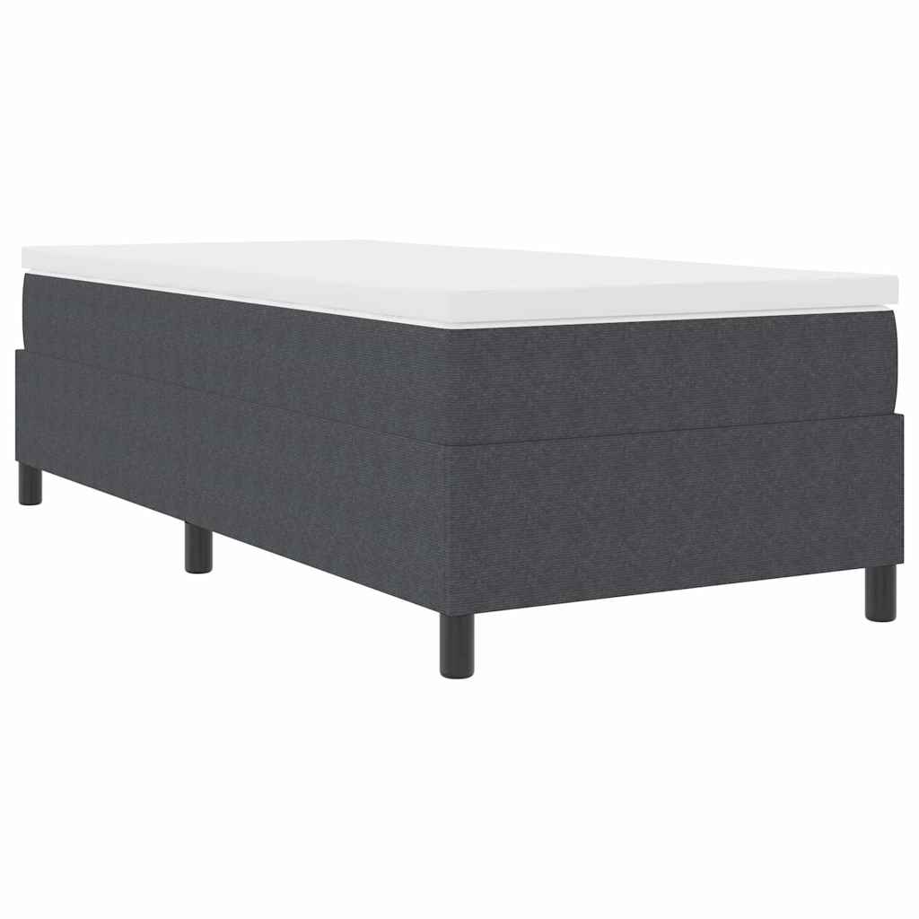 Bäddfjäder Mörkgrå och vit 90 x 200 cm Kordread tyg