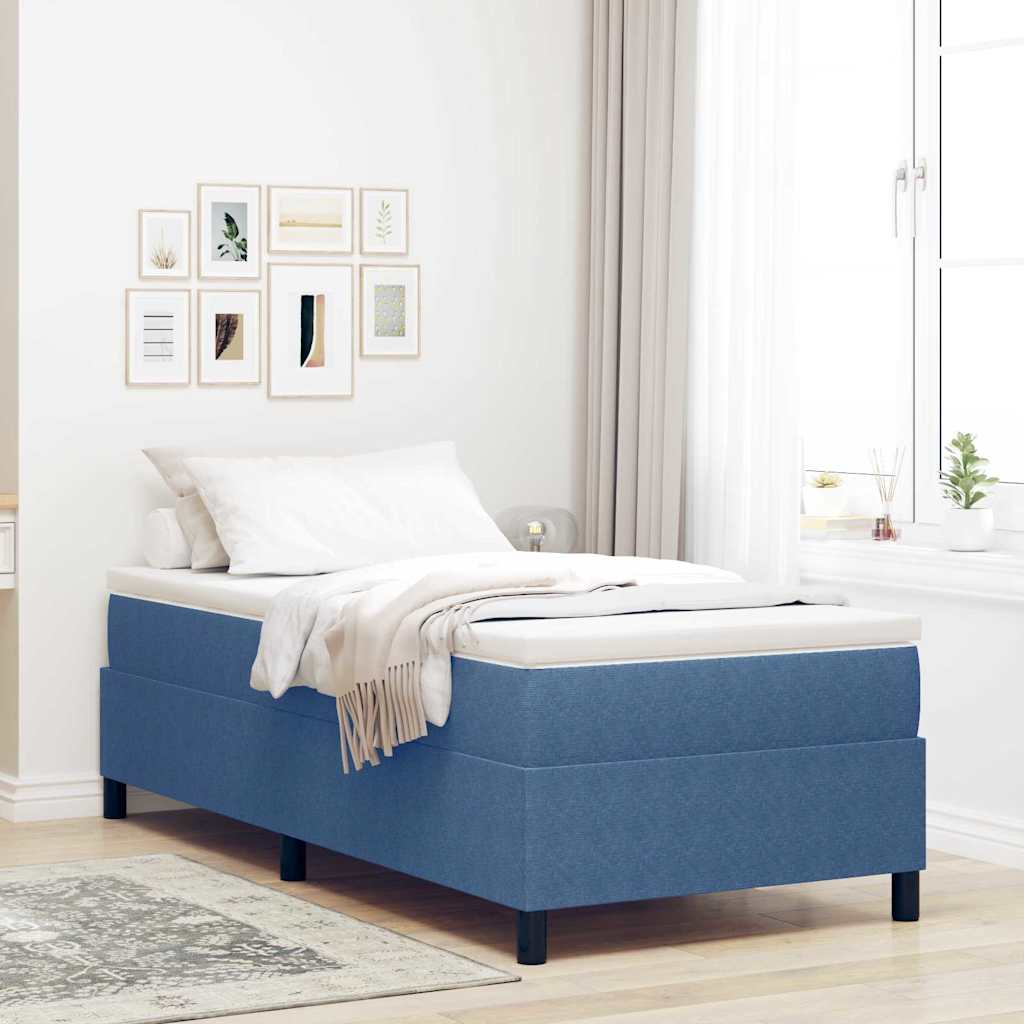Bäddfjäder Blå och Vit 100 x 200 cm Kordread tyg