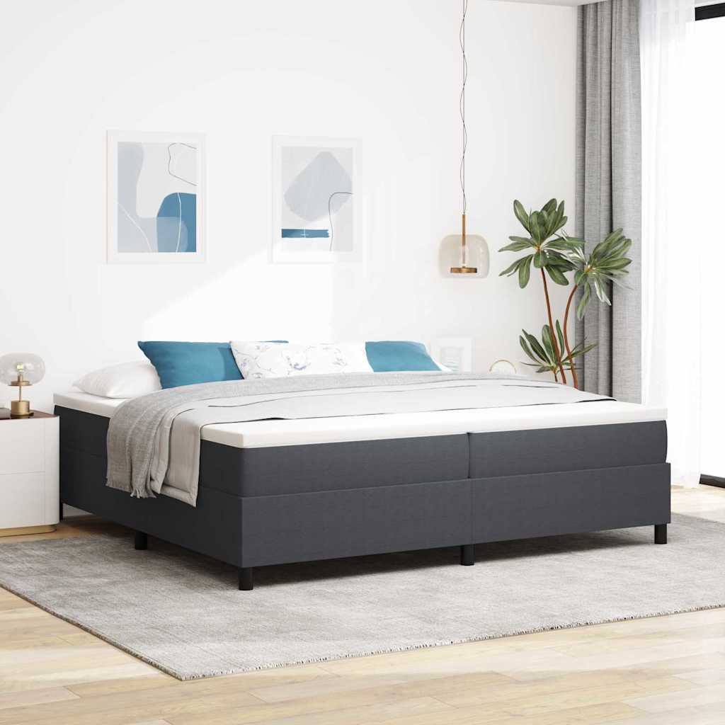 Bäddfjäder Mörkgrå och vit 200 x 200 cm Kordread tyg