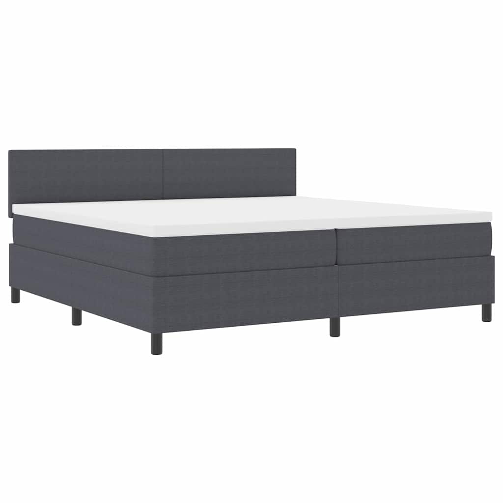 Bäddfjäder Mörkgrå och vit 200 x 200 cm Kordread tyg