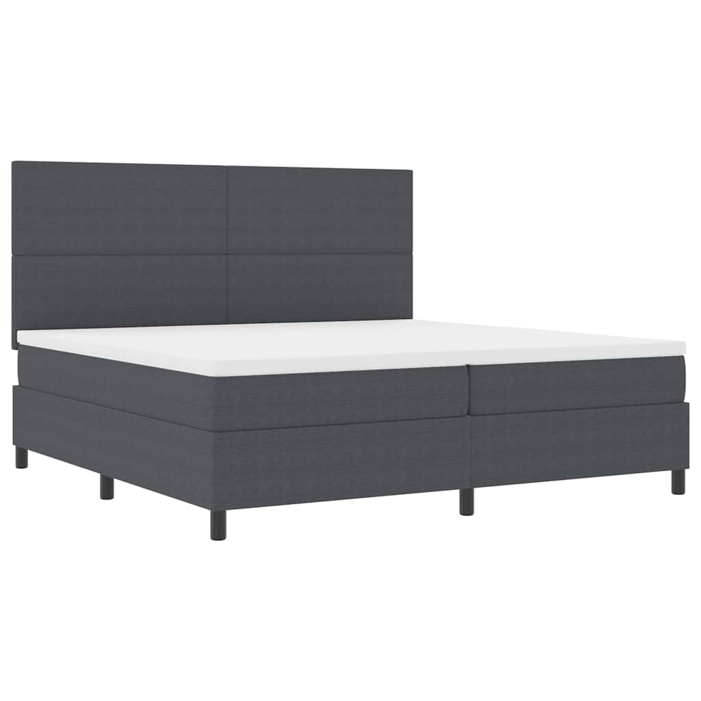 Bäddfjäder Mörkgrå och vit 200 x 200 cm Kordread tyg