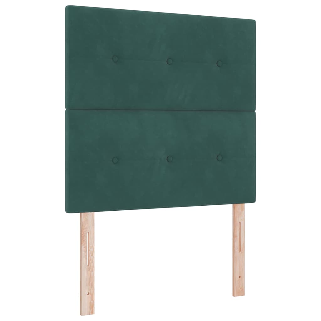 Huvudgavel Mörkgrön 80 cm Sammet