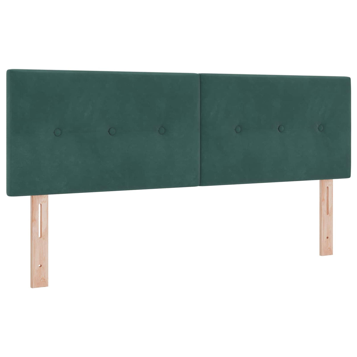 LED huvuddyna med LED-ljusslingor Grön 160 cm Sammet