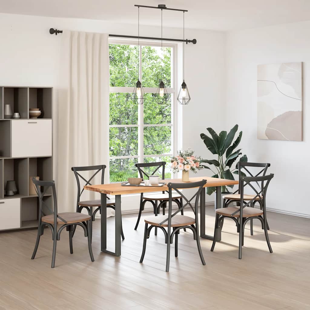 Konsolbordsben U-formade 2 st antracit 28x(72-73) cm stål