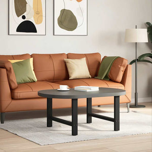 Soffbordsben svarta 2 st 70x(42-43) cm stål