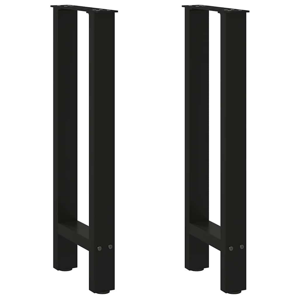 Konsolbordsben svarta 2 st 28x(72-73) cm stål