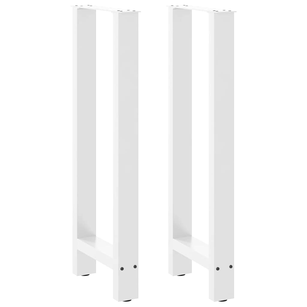Barbordsben vita 2 st 40x(100-101) cm stål
