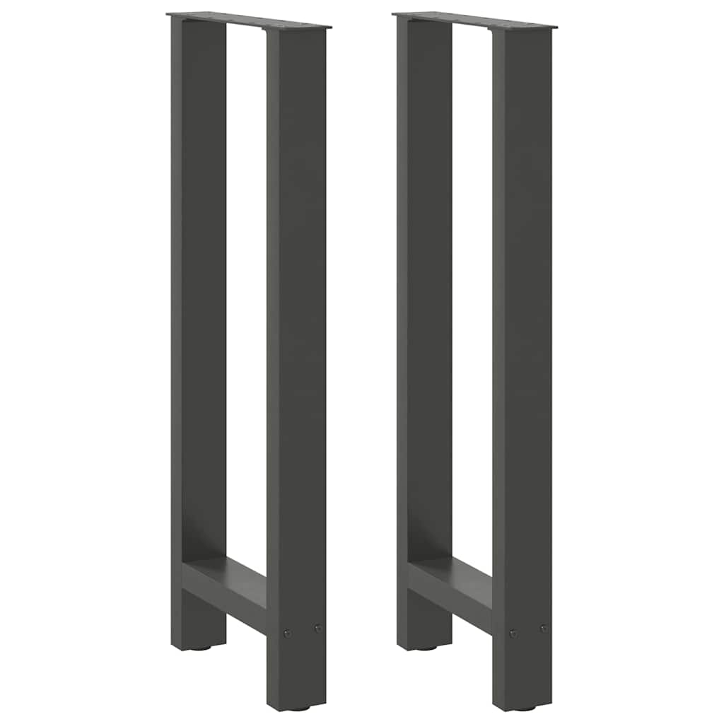 Barbordsben antracit 2 st 40x(100-101) cm stål