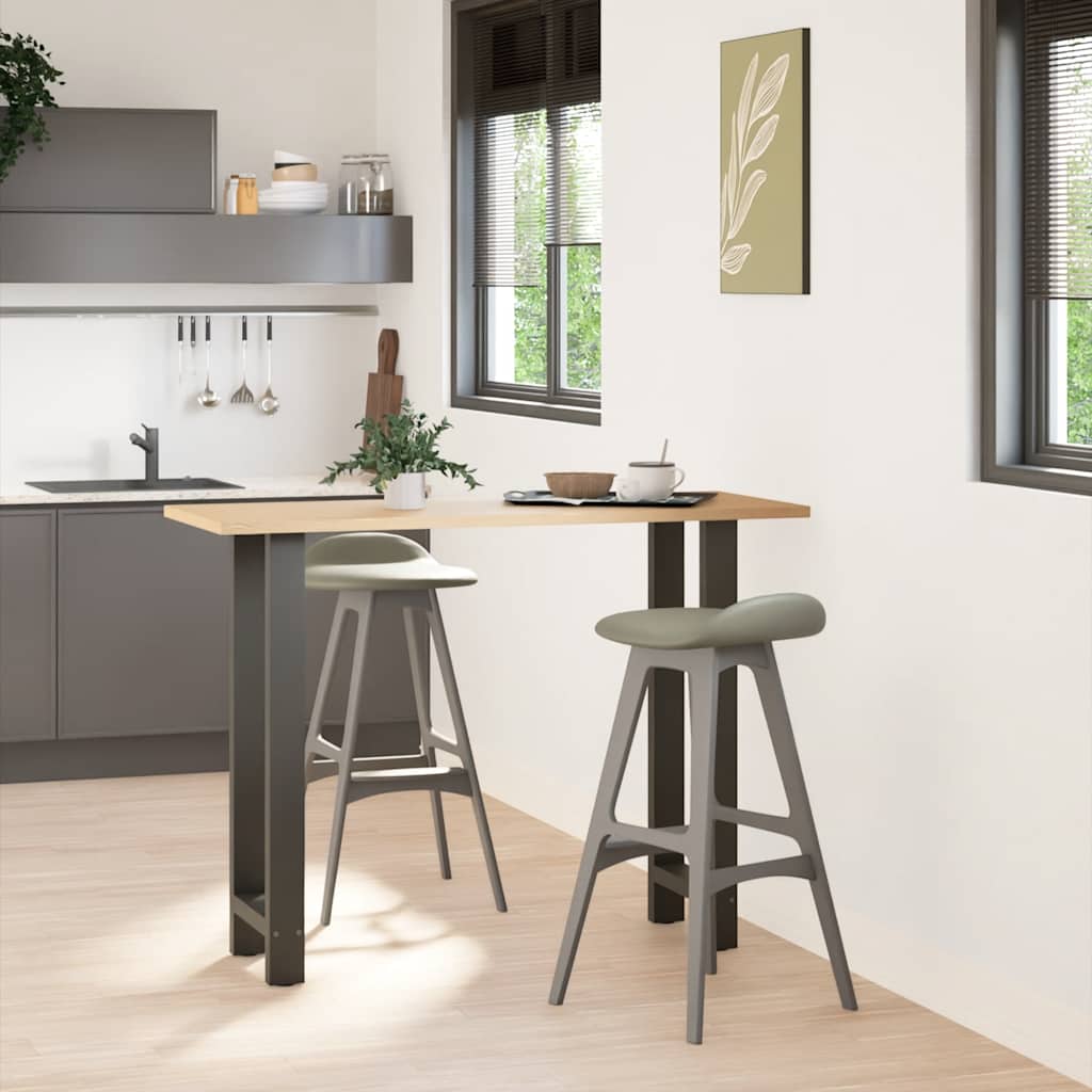 Barbordsben antracit 2 st 40x(100-101) cm stål