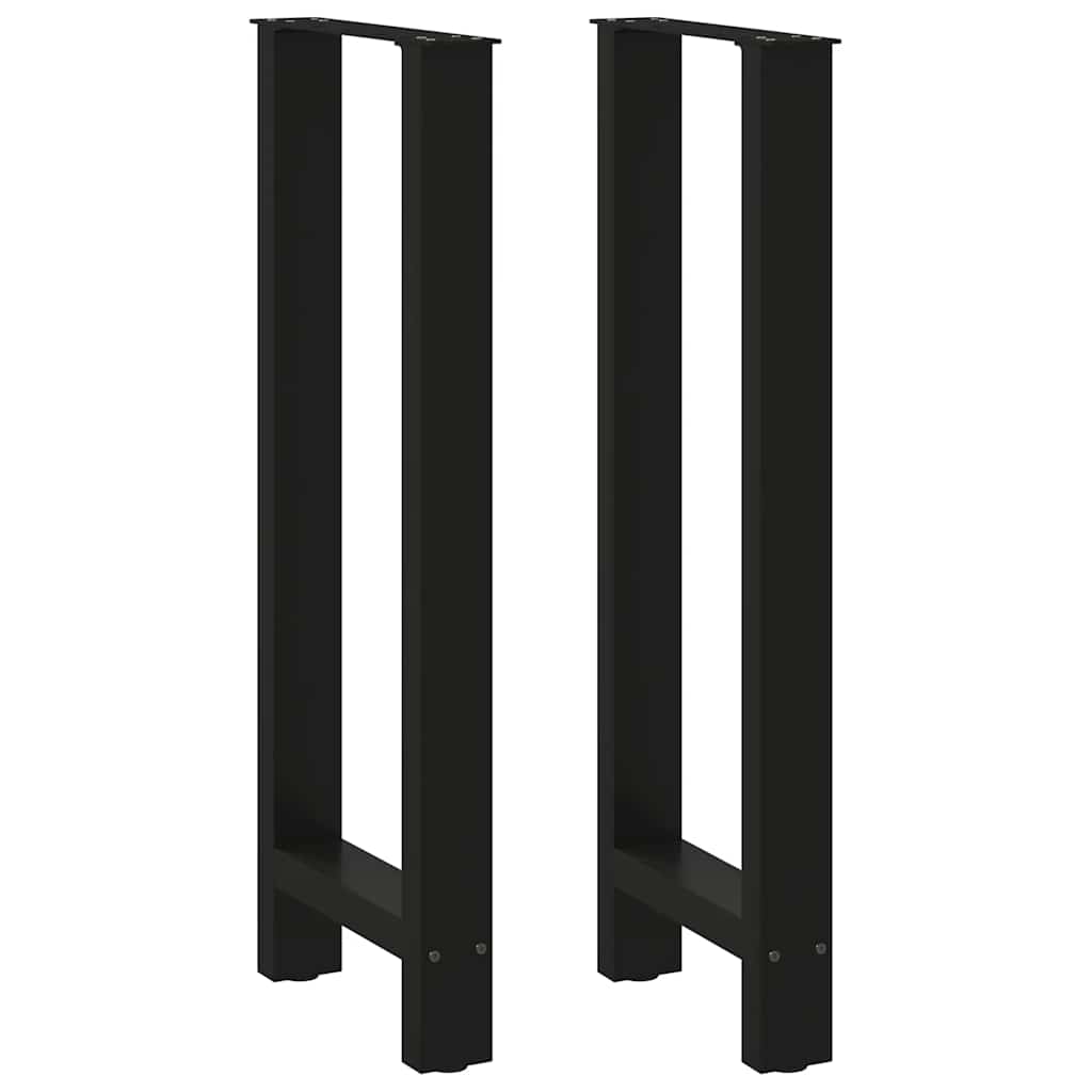 Barbordsben svarta 2 st 50x(100-101) cm stål