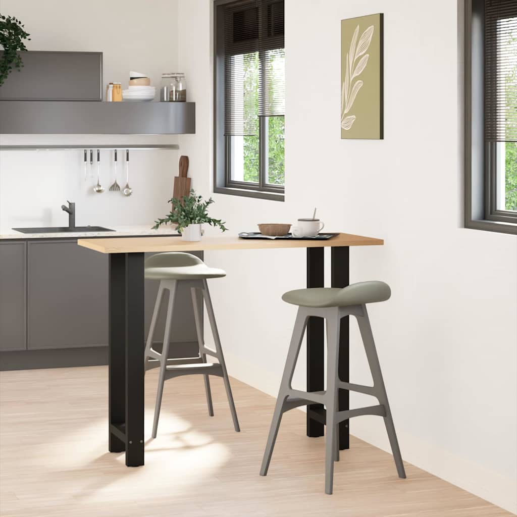 Barbordsben svarta 2 st 50x(100-101) cm stål