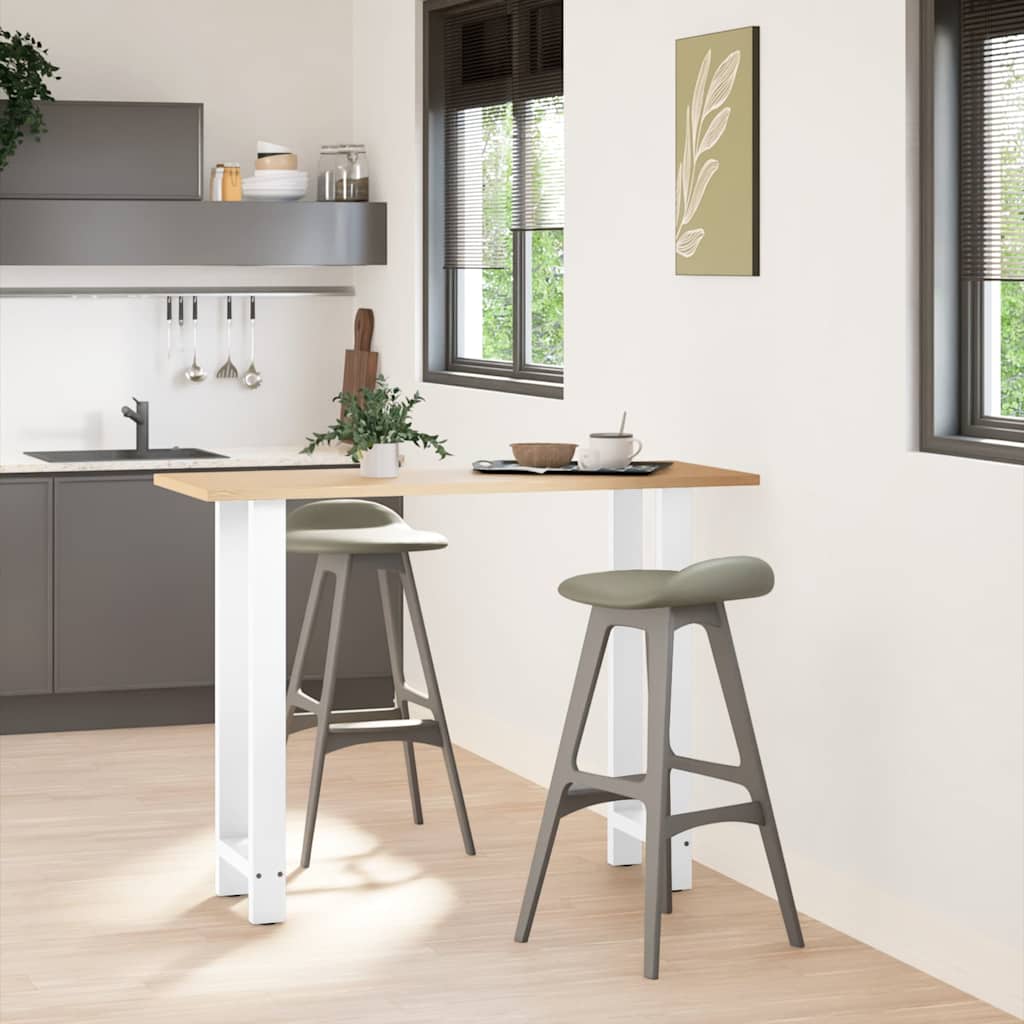 Barbordsben vita 2 st 50x(100-101) cm stål