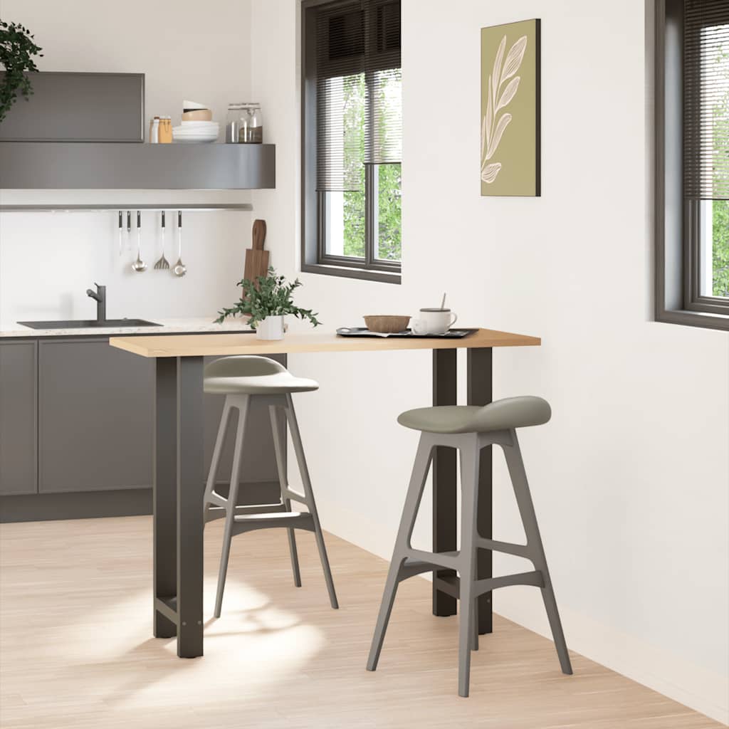 Barbordsben antracit 2 st 50x(100-101) cm stål