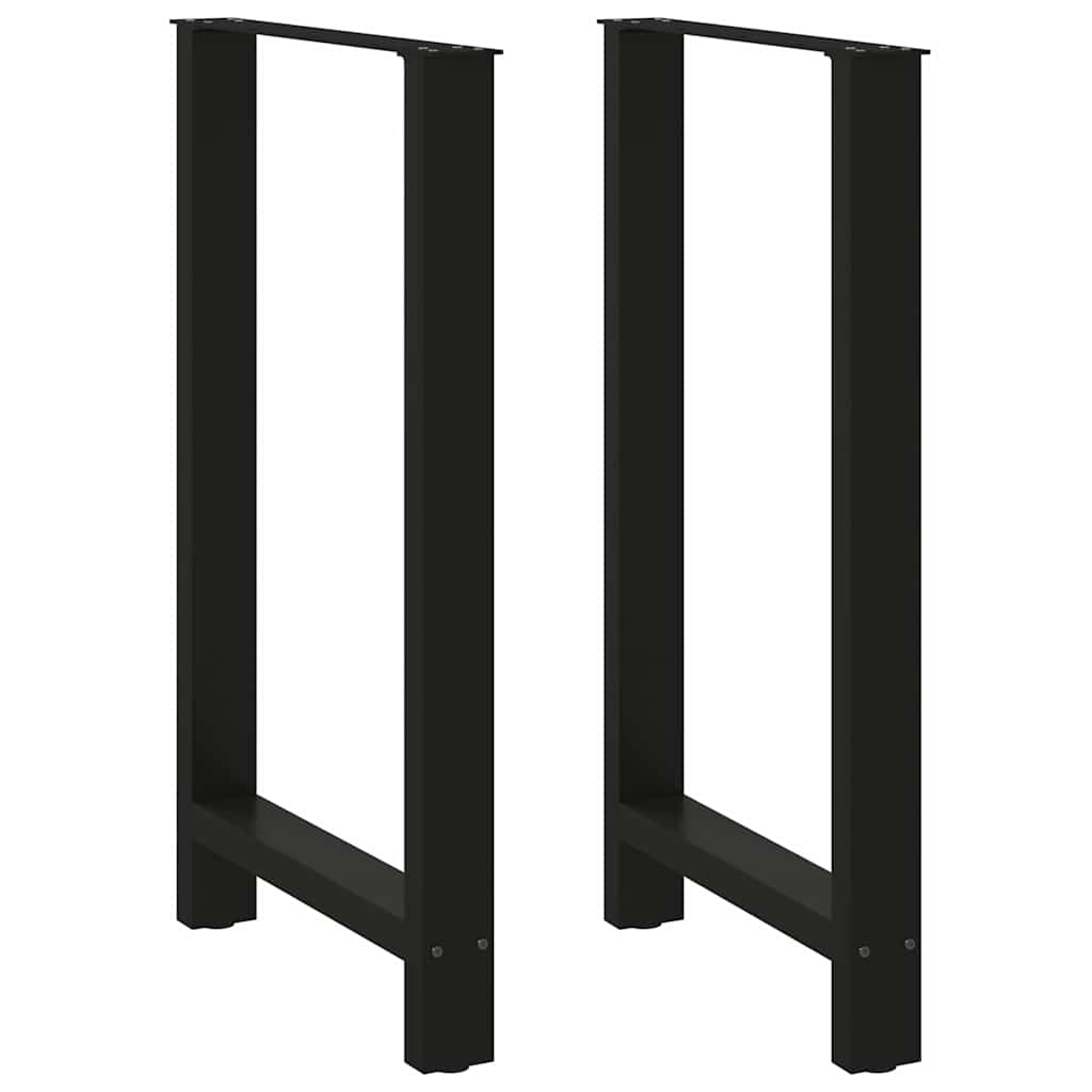 Barbordsben svarta 2 st 60x(100-101) cm stål