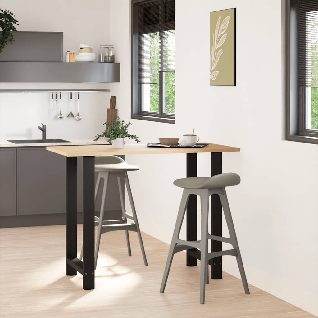 Barbordsben svarta 2 st 60x(100-101) cm stål