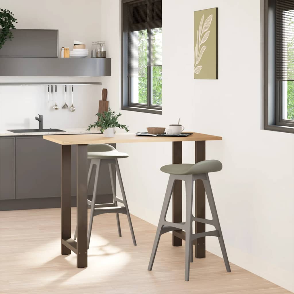 Barbordsben naturstål 2 st 60x(100-101) cm stål