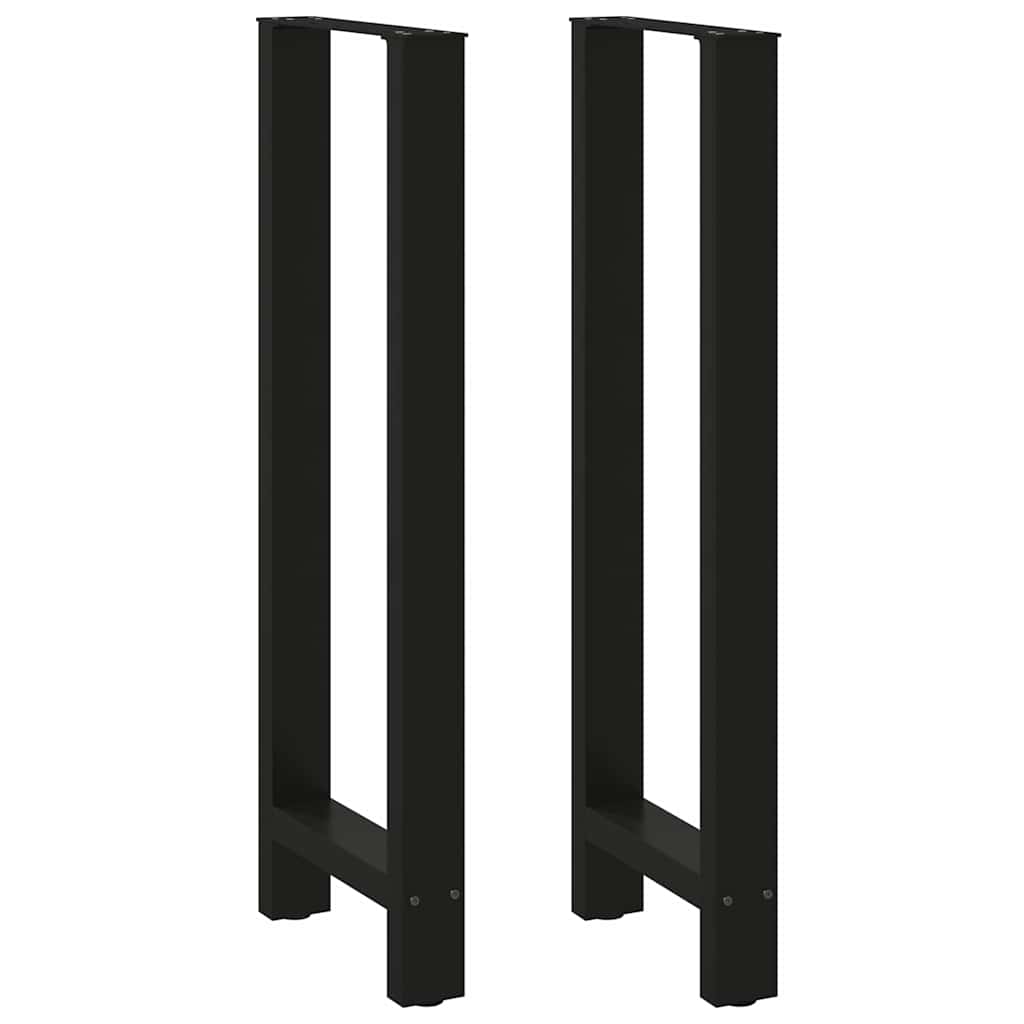 Barbordsben svarta 2 st 50x(110-111) cm stål