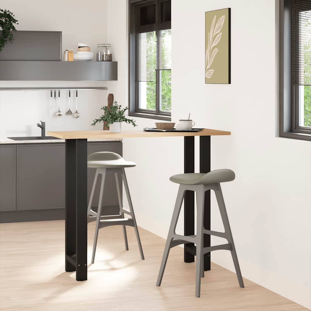 Barbordsben svarta 2 st 50x(110-111) cm stål