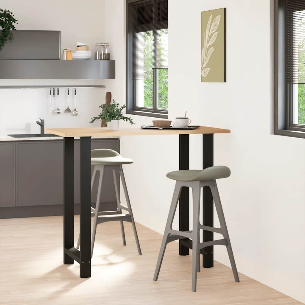 Barbordsben svarta 2 st 60x(110-111) cm stål
