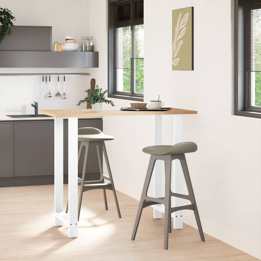 Barbordsben vita 2 st 60x(110-111) cm stål