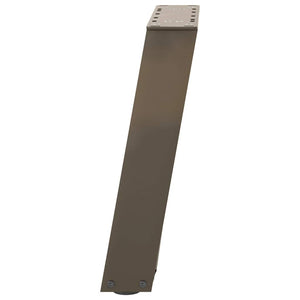 Soffbordsben U-formade 2 st naturstål 38x(42-43) cm stål