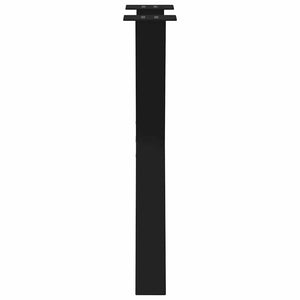 Matbordsben X-formade 2 st svarta 60x(72-73) cm stål