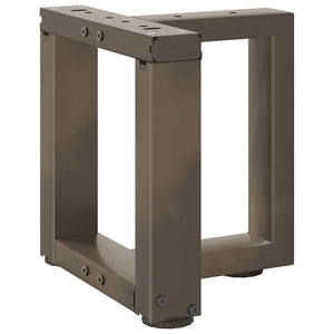 Soffbordsben T-formade 2 st svarta 30x25x(30-31) cm stål